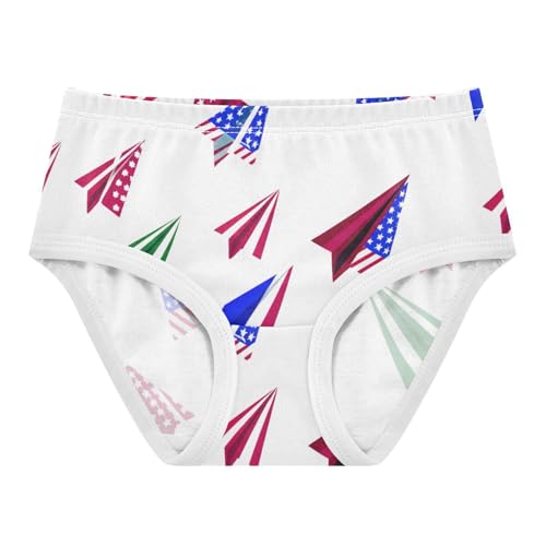 Cute Plane Red White Blue Girls Underwear Toddlers 2t Cotton Cute Panties Girl Colorful Briefs Undies Kids