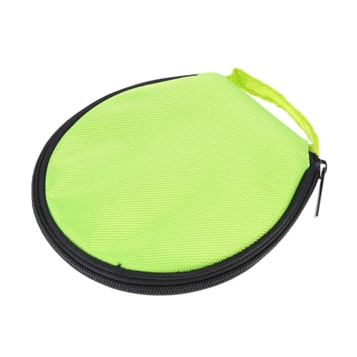 SOLUSTRE 1Pc Large Capacity CD Storage Bag Practical Round Disc Case with Zipper Oxford for Organizing Dvds and More for Travel and Car Use