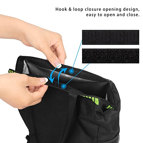 Image of Homelove Hanging Car Trash Can with 4 Storage Pockets, Waterproof Leakproof Oxford Auto Garbage Bag, Adjustable Garbage Bag, Foldable Car Trash Bin Fit for Truck, SUV, Home, Office