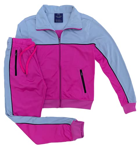 Women's 2-Piece Fashionary Tracksuit Full Track Jacket & Jogger Track pants Jumpsuit