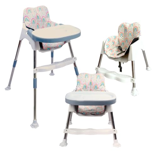 Image of My Giraffe Coco Baby High Chair, White - Rainbow