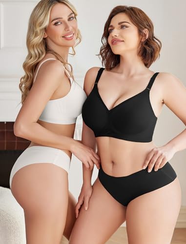 Image of Avidlove Wireless Bras for Women Push Up No Underwire Bra Full Coverage Seamless Bralettes Support Comfortable Everyday Bra