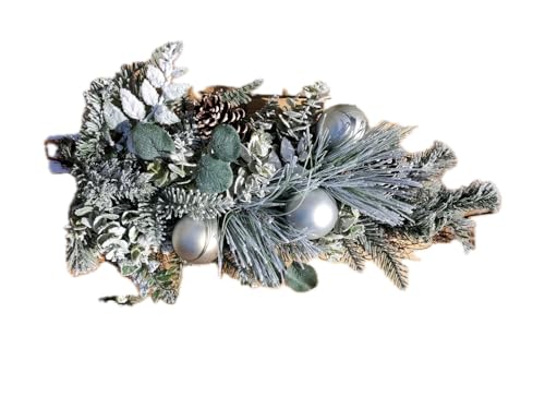 Ashland ICY Greenery with Snowflake Teardrop Christmas