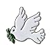 Price comparison product image Metal Enamel Pin Badge Dove of Peace