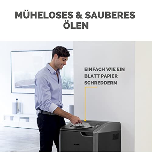 Fellowes Ölpapier für Aktenvernichter - 10 Ölblätter zur Pflege von Papierschreddern - Powershred Qualität und einfache Anwendung - 10er Pack