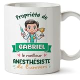 Mugffins Tasses Personnalisables pour ANESTHÉSISTE homme - En Français - Cadeau Personalis...