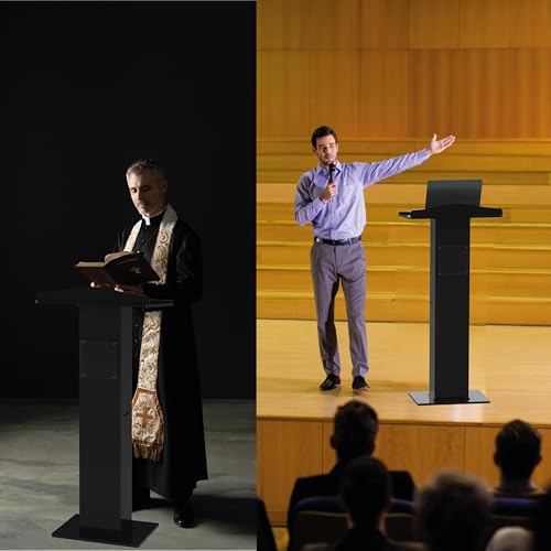 CLASSIC CONCEPTS Acrylic Podium Stand for Churches, White Clear - Image 5