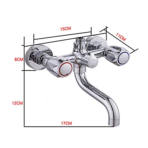 Robinet de douche double trou pour une salle de bain relaxante - 4