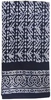 PRIYANSHI Men's Casual Style Pure Relaxed Fit Wex Batik Handloom Lungis For Men Set Of 2 (2 25 Mtr) Blue & Brown