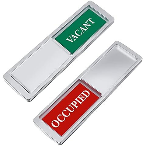 iplusmile Vacant Occupied Sign Sliding Door Sign Do Not Disturb Sign Restroom Sign Office Sign Conference Sign for Bathroom Home Office Conference Room Cover