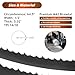 64-1/2 Inch Metal Cutting Bandsaw Blade 14/18 TPI (5 Pack) for Wen 3970 Grizzly G0622 G9742 Jet Harbor Freight Band Saw, 64.5