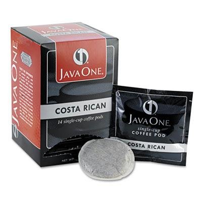 Java One - 6 Pack - Coffee Pods Estate Costa Rican Blend Single Cup 14/Box