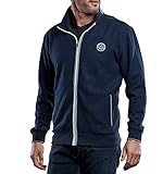 engbers pullover mit Seitentaschen engbers Herren Sweatjacke Stehbund, 28734, Blau in Größe S
