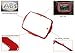 YOCTM Interior Accessories for Jeep Renegade 2018 2019 2020 2021 2022 2023 Central Contral Navigation GPS Decorative Trim Inner Stickers (Red)