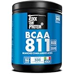 Aminoacidi Ramificati BCAA 8 1 1 Con Vitamina B6 500 Compresse Da 1000mg Per il Recupero Muscolare Rock The Protein® Leucina, Isoleucina, Valina, Intra Pre Post Workout Palestra