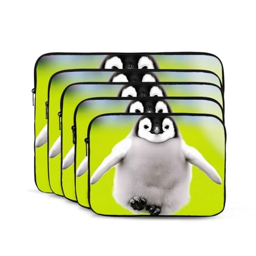 Chubby Penguin Laptop Sleeve Case 17 Inch Suitable for Notebook Computer Tablet Traveling Carrying Simple Case2