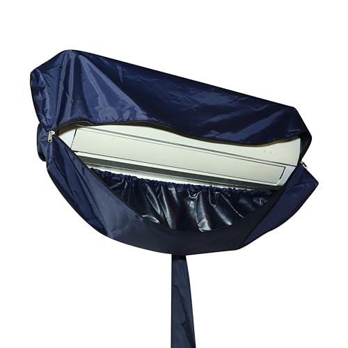Image of Split AC Cleaning Cover Waterproof | Indoor AC Service Washing Bag | AC Coil Cleaning Cover for Split Air Conditioner (Parachute 48 Inches)