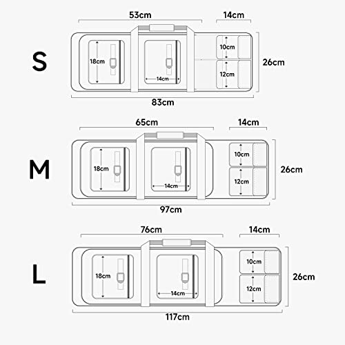 Alephnull Gewehrtasche 117cm / 97cm / 83cm Waffentasche für Langwaffen Futteral Langwaffen Rutentasche Taktische Gewehrrucksack Gewehrkoffer Waffenkoffer für Jagd, Outdoor (Schwarz CP, L)