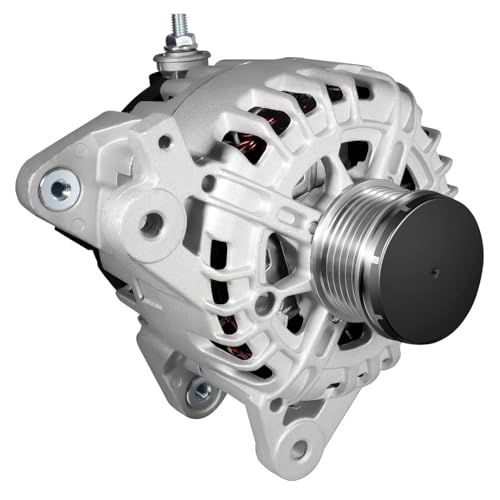 WAGSON 11648N New Alternator Replacement for L4 2.5L Nissan Rogue 2014-2018 12V 120A 6-Groove Clutch Pulley Clockwise 23100-4BA0A 23100-4BA0B TG12C152