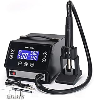 YIHUA 993DM High Power Precision Hot Air Rework Station with Temperature Stabilization Preset Channels for Electronic Rework and Apple Circuit Board Repairs(UK Plug)
