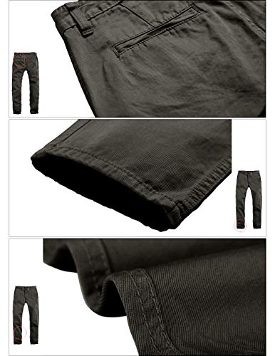 Image of Match Mens Regular-Fit Casual Flat Front Chino Pants
