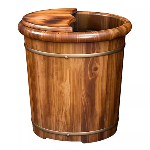 Bañera de madera para pies con masajes H26cm miniatura 1