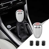 Zufoty Car Gear Shift Knobs, Manual Transmission Shift Knob, 5 Speed Car Stick Shift Knob with Adapter, Aluminum Alloy Shift Lever Knob, Universal Car Interior Accessories for Manual Car