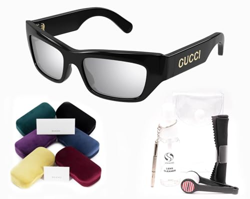 Gucci GG1296S Men Sunglasses + Bundle with eSHADES Eyewear Kit3