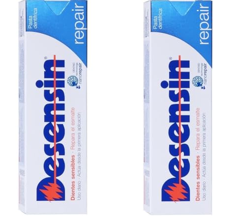 PACK AHORRO DESENSIN REPAIR 2 unidades de 75 ml, Repara y Protege Esmalte Dental y Encías, 0.45% Hidroxiapatita activa, 5% Nitrato potásico, 1.1% Monofluorofosfato sódico