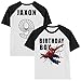 Personalized Super Spider Heroes Birthday Shirt | Handmade Decorated Shirt | Personalized with Name and Age | Unisex Short Sleeve Raglan T-Shirt