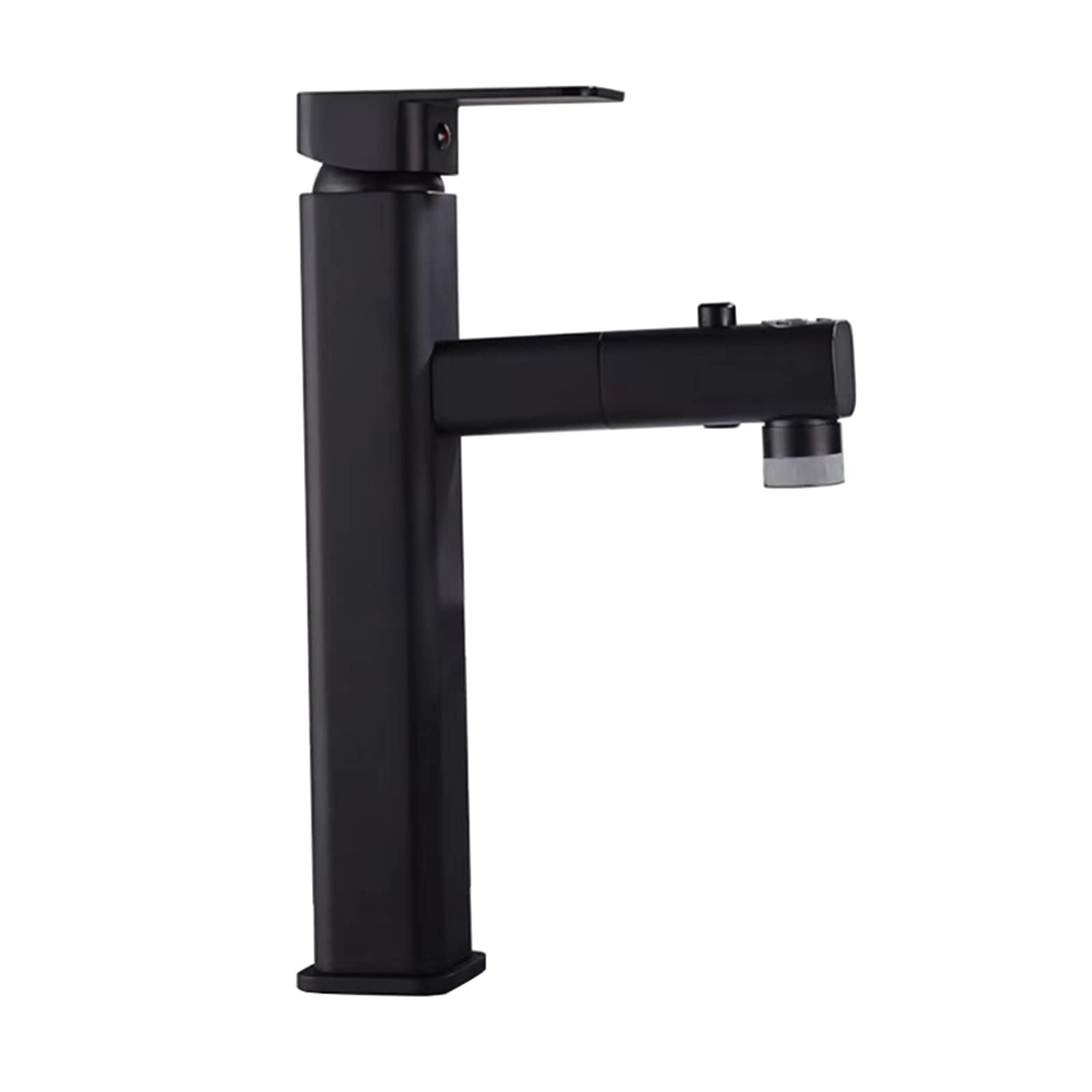 Robinet de cuisine avec douchette extractible pour laver les légumes et nettoyer l'évier noir