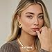 Gold Twisted Hoop Earrings For Women Trendy,14K Gold Plated Chunky Dangle Twist Wrapped Hoop Earrings,Statement Thick Yellow Gold Huggie Medium Hoops,Fashion Dainty Jewelry Gift.