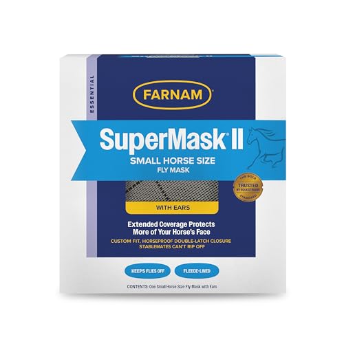 Farnam SuperMask II Classic Horse Fly Mask with...