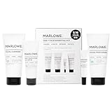 MARLOWE. Mens Skin Care Set, No. 204 Daily Essential Face Kit, No. 121 Facial Cleanser, No. 123 Facial Moisturizer, No. 127 Eye Cream, No. 128 Daily Face Lotion with SPF 50, Great Gift for Men
