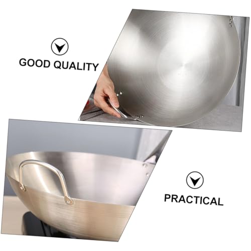 Wok de acero inoxidable SOLUSTRE con asas, grande miniatura 4