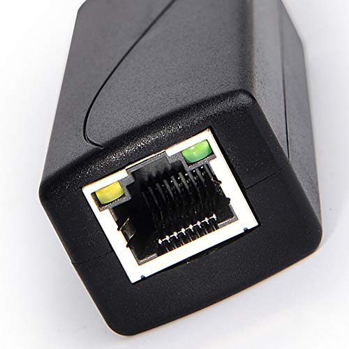 PS5712TG Gigabit Power Over Ethernet Splitter 10/100/1000Mbps RJ45 con soporte IEEE802.3 af/at (30W) PoE Splitter, negro, modelo 458071 miniatura 5