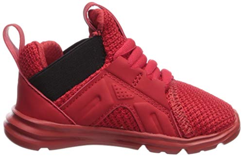 Image of PUMA Unisex Kid's Enzo Weave Sneaker, highriskred-Black, 1.5 M US Little Kid