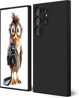 جراب سيليكون متوافق مع سامسونج جالاكسي S24 فائق النعومة من جل السيليكون والمطاط مضاد للصدمات مع لمسة نهائية غير لامعة وبطانة داخلية من القماش. (اسود)