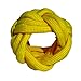 Handmade Neckerchief Slide Woggle for Scouts Paracord Turks Head Knot Neon (Lemon)