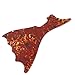 Custom Guitar Pickguard For Harmony Stratotone Mercury H47 H48,Tortoise Blank