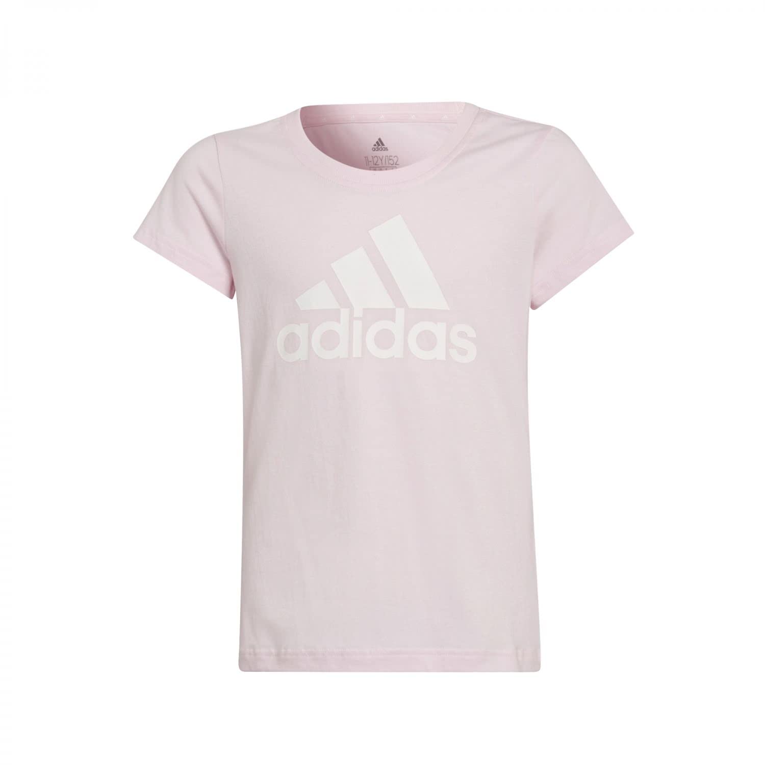 adidas Girls Essentials Linear T-Shirt Pink 13-14 Years