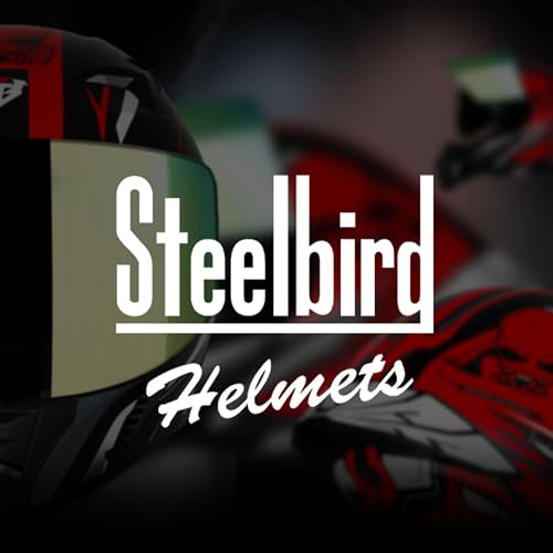 Image of Steelbird SBA-20 Strange ISI Certified Flip-Up Graphic Helmet for Men with Inner Silver Sunshield