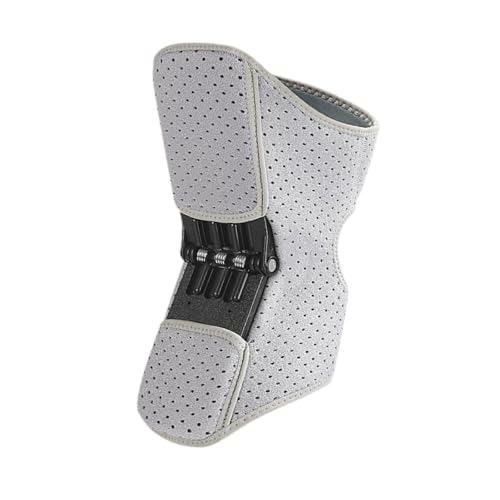 Image of Knee Protection Booster Joint Support Spring Stabilizer | Running Training, Silver Gray, Enhanced Support and Stability