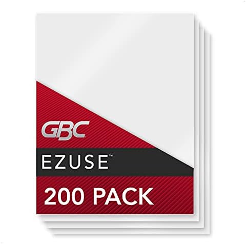 GBC Thermal Laminating Sheets / Pouches, Letter Size, 5 Mil, Speed Pouch, EZUse, 200-Count (3740728)