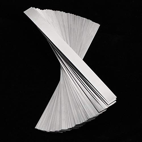 Image of SHONAN Pure Nickel Strip 99.6% Nickel, Nickel Strips for 18650 Soldering Tab for High Capacity Lithium, Li-Po Battery, NiMh and NiCd Battery Pack and Spot Welding (0.2x8x100mm, 50pcs)