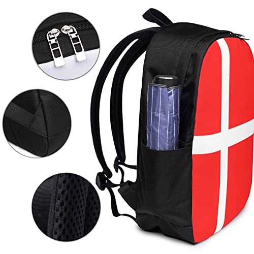 Sac ordinateur drapeau Danemark noir porte-documents housse protection