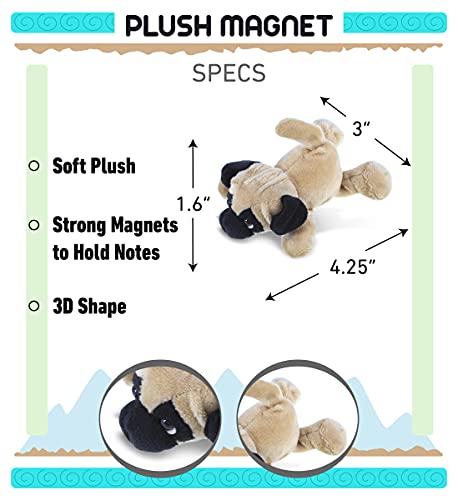 Imán de peluche perro pug DolliBu 4.25 in miniatura 2