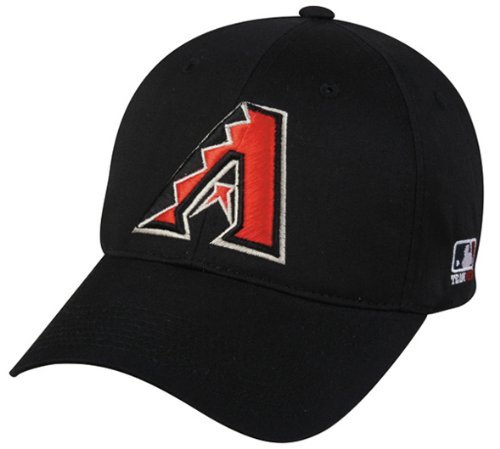Outdoor CapArizona Diamondbacks (Black) YOUTH (Ages Under 12) Adjustable Hat MLB Officially Licensed Major League Baseball Replica Ball