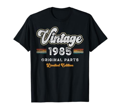 Vintage 1985 Original Parts Limited Edition 40th Birthday T-Shirt