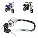4-Draht-Stecker Zündschlüsselschalter, Motorrad Elektrofahrrad Zündschalter Set mit 2 Schlüsseln Ersatz Universal für ATV Mini Moto Dirt Bike